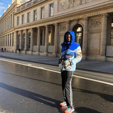 Las zapatillas nike multicolores que lleva Sheck Wes en la cuenta de Instagram de @sheckwes