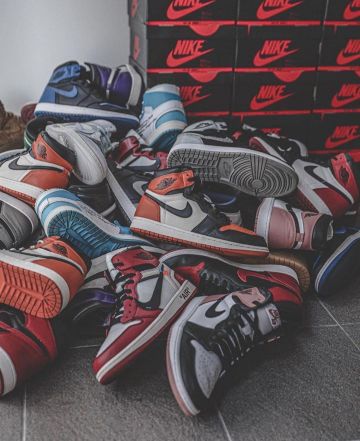 Jordan 1 Retro High Bred Toe en la cuenta de Instagram de @jordan1sonly