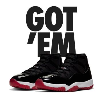 jordan 11 bred portée par sneakerheadinthebay   sur le compte Instagram de @sneakerheadinthebay 