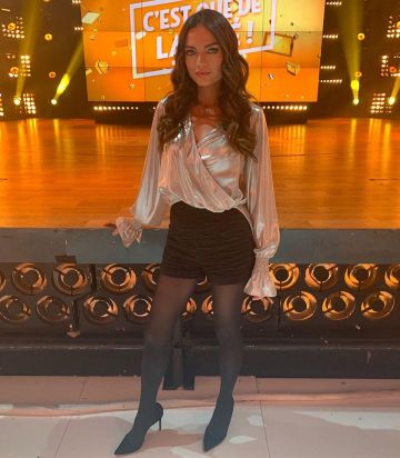 Pantalones cortos negros de Francesca Antoniotti en la cuenta de Instagram de @francesca.antoniotti