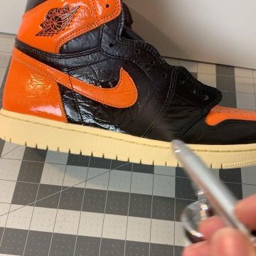 Jordan 1 Retro High Shattered Backboard 3.0  portée par sneakerheadinthebay   sur le compte Instagram de @sneakerheadinthebay 