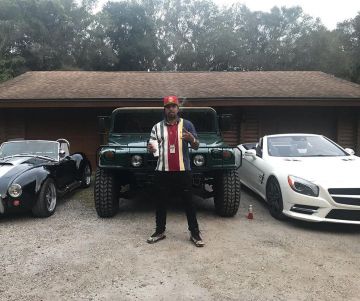 Zapatillas Nike Air Jordan 10 Woodland Camo usadas por Lil' Flip en la cuenta de Instagram de @lilflip713