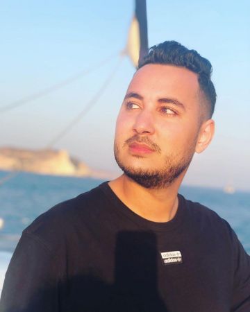 Le tee-shirt noir Adidas porté par Gotaga sur le compte Instagram de @imgotaga