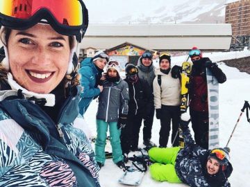 Le pantalon de ski vert porté par Gotaga sur le compte Instagram de @imgotaga