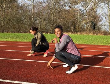 Nike Zoom Superfly Elite de Dina Asher-Smith en la cuenta de Instagram de @dinaashersmith