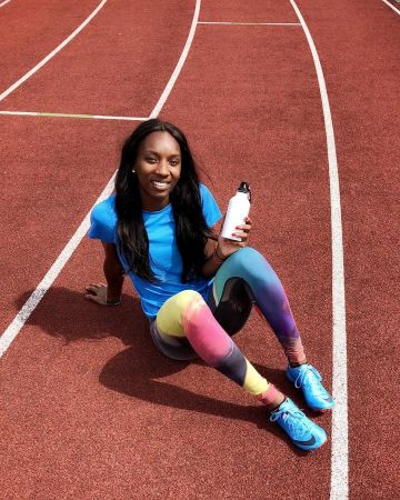 Nike Zoom Superfly Elite de Bianca Williams en la cuenta de Instagram de @biancaawills