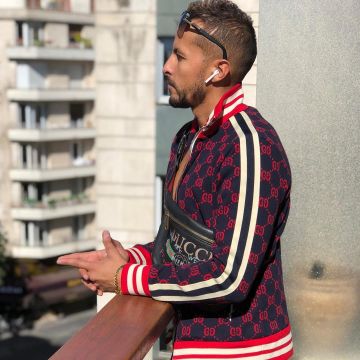 La veste Gucci GG portée par Hayce Lemsi sur le compte Instagram de @haycelemsi75
