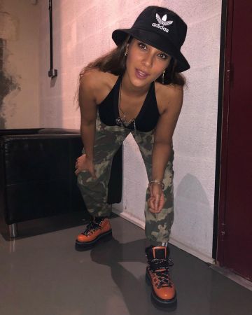 El bob negro de Adidas que lució Chilla en su cuenta de Instagram @chillaofficiel