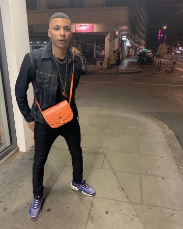 The bag Belvedere 2 Goyard worn by Di-Meh on the account Instagram of @dimehtodo
