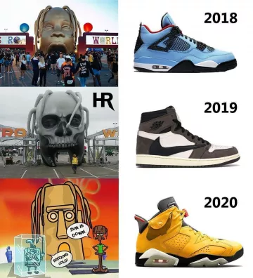 Jordan 4 Retro Travis Scott Cactus Jack (F&F) on the account Instagram of @damnhypes