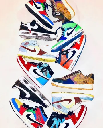 Jordan 1 Mid SE Fearless Melody Ehsani (W) sur le compte Instagram de @sneakersfromfrance