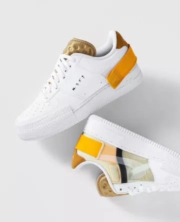 Air Force 1 Type White Gold on the account Instagram of @sneakersfromfrance