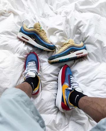 Nike LD Waffle Cardigan Blue Multi on the account Instagram of @sneakersfromfrance