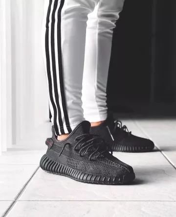 Adidas Yeezy Boost 350 V2 Static Black (Reflective) on the account Instagram of @sneakersfromfrance