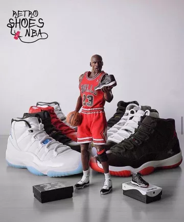 Jordan 11 Retro Legend Blue (2014) sur le compte Instagram de @retroshoesnba