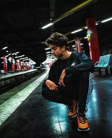 La paire de chaussures Nike TN de Inoxtag sur son compte Instagram @inoxtagytb