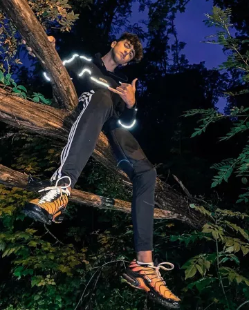 La paire de sneakers TN Tiger portées par Inoxtag sur son compte Instagram @inoxtagytb