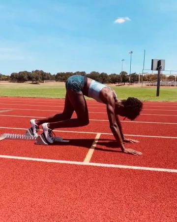 La élite de la supermosca Nike de Ashley Spencer en la cuenta de Instagram de @thetrackqueen