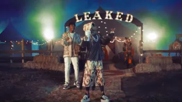 Rick Owens Black Double Bumper sneakers worn by Lil Wayne in Leaked Remix - Official Music Video by Lil Tjay