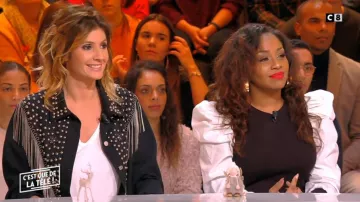 The top black and white Ludivine Rétory in It is that of the tv !