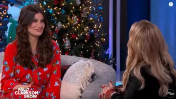 Rag and bone Hugo Flo­ral-Print Jack­et Dress worn by Idina Menzel on The Kelly Clarkson Show December 20, 2019