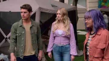 Purple Button Front Smocked Blouse worn by Karolina Dean (Virginia Gardner) in Marvel's Runaways Season 3 Episode 7