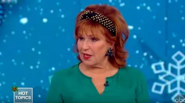 Lele sadoughi de Cristal Orné Bandeau porté par Joy Behar sur Le point de Vue le 20 décembre 2019