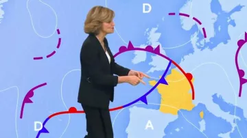 Jacket black calipers Valérie Maurice in Weather of France 2