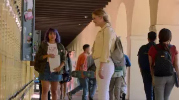Denim Button-Front Skirt worn by Gert Yorkes (Ariela Barer) in Marvel's Runaways Season 3 Episode 10