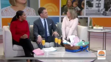 Trina Turk Cocktail Soiree Hostess Top worn by Sheinelle Jones on Today December 23, 2019