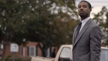 Grey Suit worn by Bryan Stevenson (Michael B. Jordan) as seen in Just Mercy