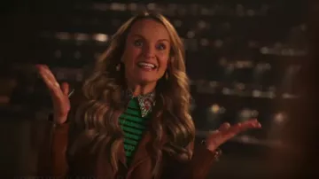 Madewell Burnt Sienna Tan Chaqueta de cuero de miss Jenn (Kate Reinders) en High School Musical: The Musical: The Series Saison 01 Episodio 08