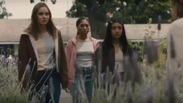 Co­gnac Bomber Jack­et worn by McKenna Brady (Liana Liberato) in Light as a Feather Season 2 Episode 8