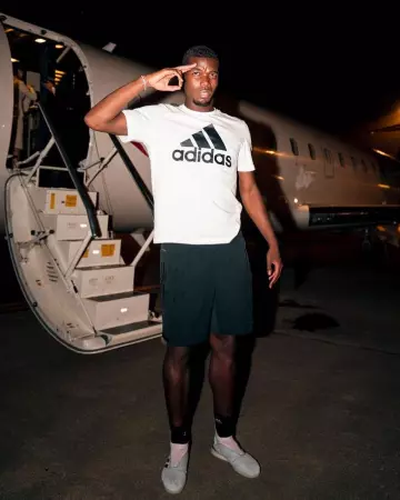 Louis Vuitton LV Trainer Black Sneakers worn by Paul Pogba on his