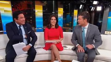 Shoshanna Mene­na Knit Fit and Flare Dress worn by  Rachel Campos-Duffy  in Fox & Friends January 1,2020