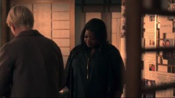 Zip Blouse worn by Poppy Scoville-Parnell (Octavia Spencer) in Truth Be Told Season 1 Episode 6