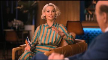 Rayé Pantalon porté par Alice Pieszecki (Leisha Hailey) dans The L Word: Génération Q Saison 1 Épisode 4