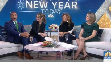 Pietro Brunelli Milano Pinewood Ruf­fled Ma­ter­ni­ty Dress worn by Dylan Dreyer on Today January 1, 2019