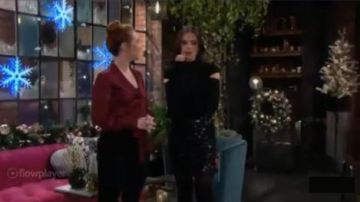 Mini falda de lentejuelas negras Superdown usada por Tessa Porter (Cait Fairbanks) como se ve en The Young and the Restless 30 de diciembre de 2019