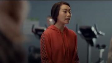 Orange Hoodie worn by Jenn Yu (Amanda Chou) in Spinning Out Season 1 Episode 4