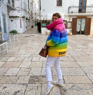 Nike Cortez worn by Anna Dello Russo In Cisternino December 30, 2019