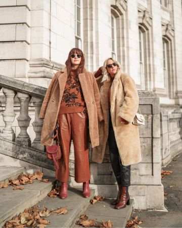 Black LeatherTtrousers of Hannah en la cuenta de Instagram @belleandbunty