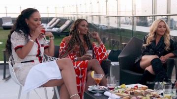 Gucci GG Macrame Robe portée par Tanya Sam dans Le Real Housewives of Atlanta la Saison 12 Epiosode 9