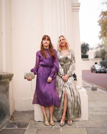 La mousson Torsion Maxi Robe de Hannah sur l'Instagram account @belleandbunty