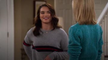 Grey red stripe sweater worn by Alexa Mendoza (Paris Berelc) in Alexa & Katie Season 3 Episode 4