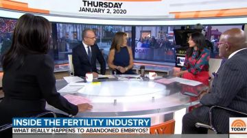 Black halo Navy Mock Neck Jump­suit worn by Hoda Kotb on Today January 1, 2020