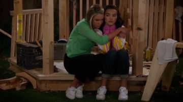 White Sneak­ers worn by Katie Cooper (Isabel May) in Alexa & Katie Season 3 Episode 7