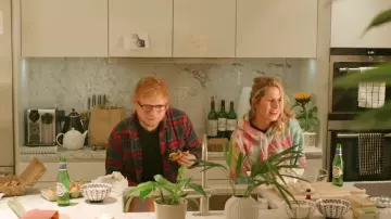 Skinny check shirt red and grey worn by Ed Sheeran in the YouTube video Ed Sheeran - Put It All On Me (feat. Ella Mai) [Official Video]