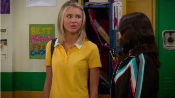 Yel­low Po­lo worn by Katie Cooper (Isabel May) in Alexa & Katie Season 3 Episode 7