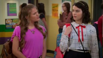 White Blouse worn by Hannah (Merit Leighton) in Alexa & Katie Season 3 Episode 7